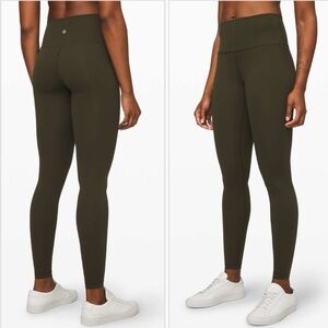 Lululemon Leggings Wunder Under High Rise Tight 28” Green Size 2 Extra Small